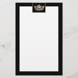 Papeterie Stationery style Crown Borders de Miss America