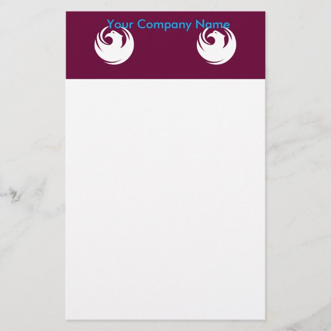 Papeterie Stationery with Flag of Phoenix, Arizona (Devant)