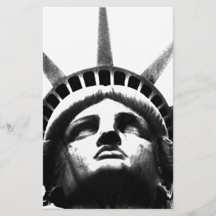 Papeterie Statue noire et blanche de la Liberté