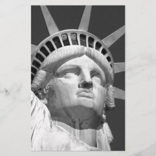 Papeterie Statue noire et blanche de la Liberté