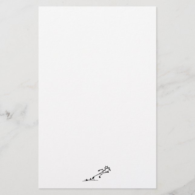 Papeterie Stickman Sprinter Track and Field Paper (Devant)