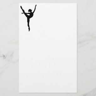 Papeterie Style Noir silhouette ballet danse sentiments fill