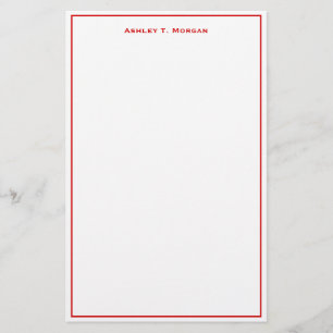 Papeterie Super simplicité Rouge Blanc Personnalisé do-it-yo