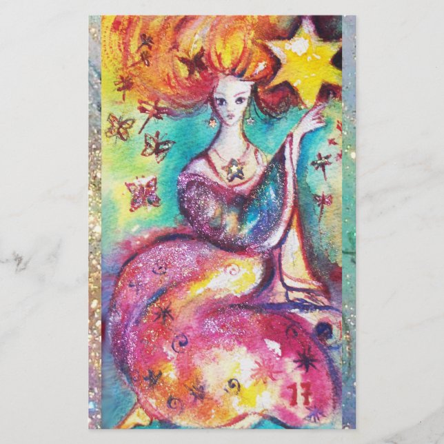 PAPETERIE TAROTS DES OMBRES PERDUES / L'ÉTOILE (Devant)