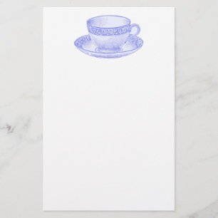 Papeterie Teacup violet