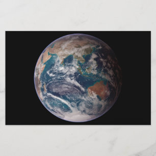 Papeterie Terre de marbre bleu (hémisphère oriental)