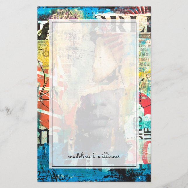 Papeterie Tête de collage (Devant)