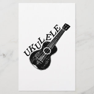 Papeterie Texte Et Image Ukulele