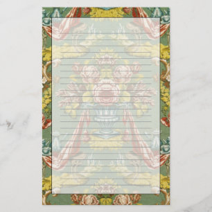 Papeterie Textile avec un motif floral de répétition