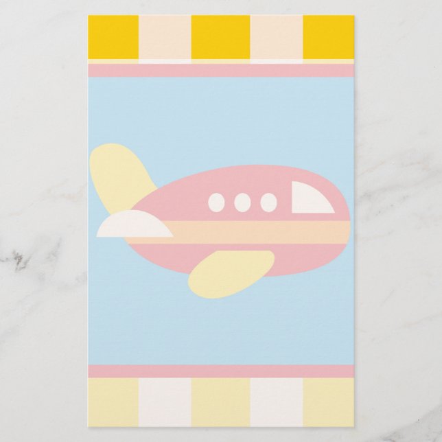 Papeterie Thème de transport d'avion mignon cadeaux pour enf (Devant)