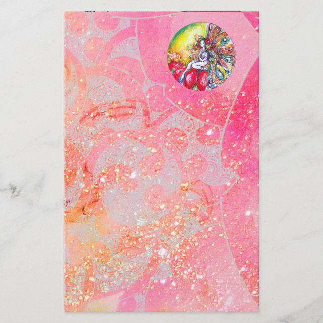 Papeterie TITANIE, jaune rose rouge (Devant)