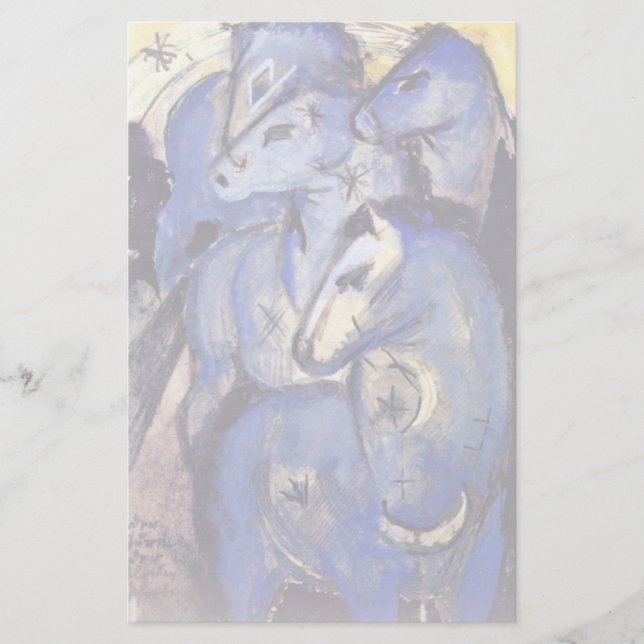 Papeterie Tour des chevaux bleus par Marc Franz (Devant)