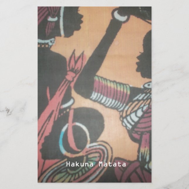 Papeterie Tradition et culture Masaï Design Motif d'art (Devant)