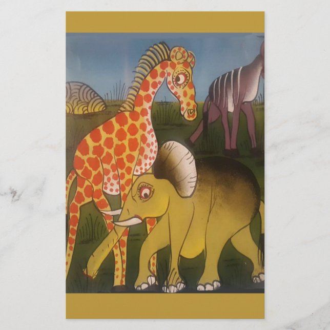 Papeterie Trio d'art africain (Devant)