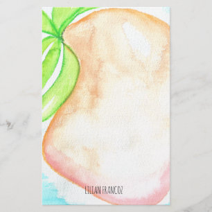 Papeterie tropicale à la main Mango aquarelle