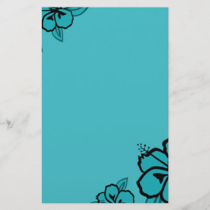 Papeterie Turquoise et copie noire de ketmie