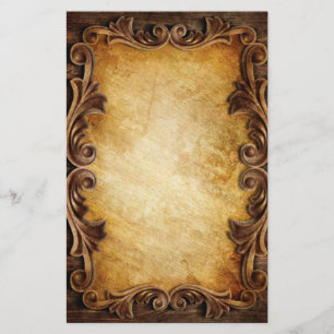 Papeterie typographie rustique mariage campagnard occidental