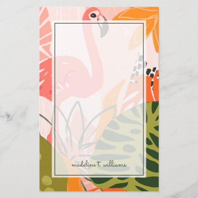 Papeterie UA Flamant rose Jungle II (Devant)