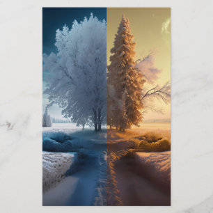 Papeterie Un jour en hiver