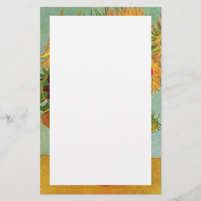 Papeterie Vase avec douze tournesols, Vincent van Gogh. (Devant)