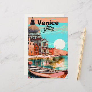 Papeterie Venice Travel Postcard Art, Venice Postcard, Venic