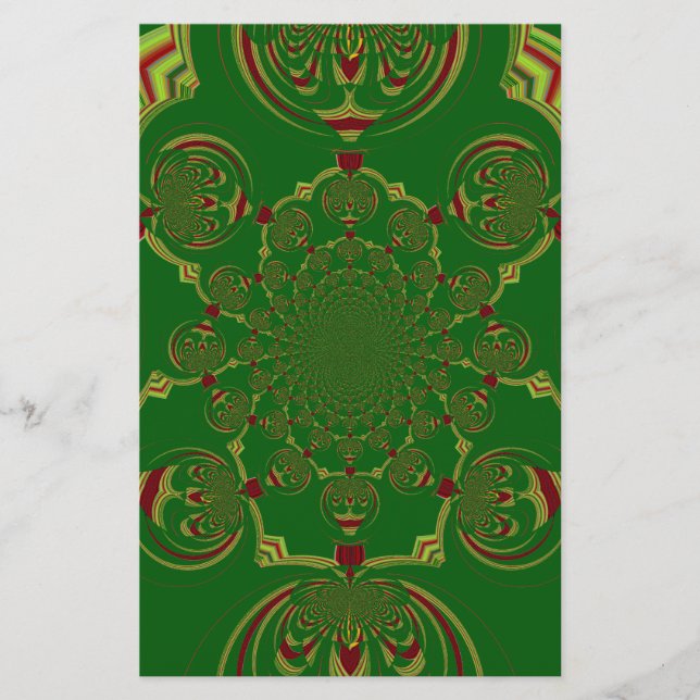 Papeterie Vert vintage (Devant)