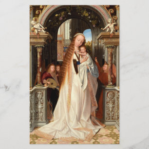 PAPETERIE VIERGE AVEC ENFANT, ANGELS MUSICAUX NOËL