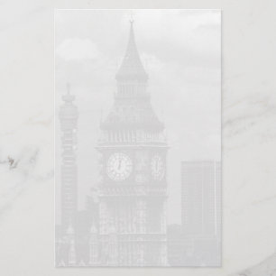 Papeterie Vintage Angleterre Londres poste tour Big ben