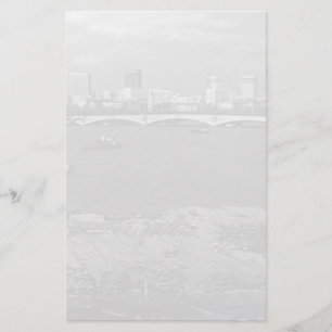 Papeterie Vintage Angleterre Londres Thames river skyline ci