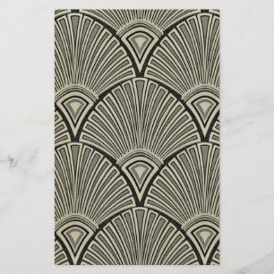 Papeterie vintage, Art nouveau, beige, gris, art déco, franç