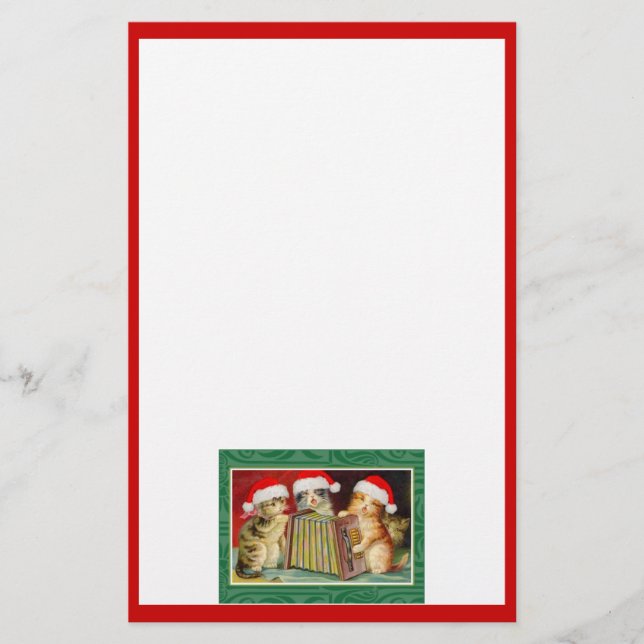 Papeterie Vintage Christmas Cats (Devant)