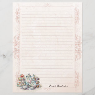 Papeterie vintage Floral Dainty High Tea Linked