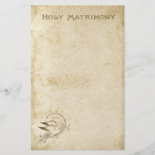 Papeterie Vintage Saint Mariage avec Doses Papier à lettres
