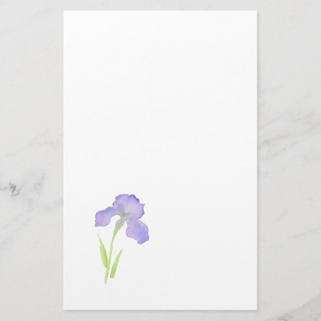 Papeterie Violet Iris (Devant)
