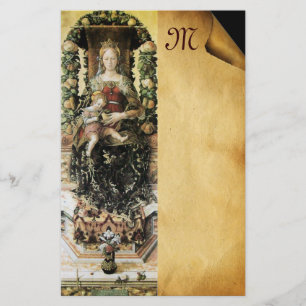 Papeterie VIRGIN AVEC Monogramme de parchemin pour enfant