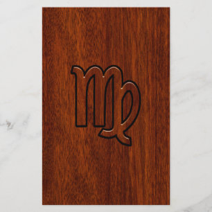 Papeterie Virgo Connexion en bois de style acajou