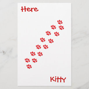 Papeterie Voici les pattes de chat Kitty