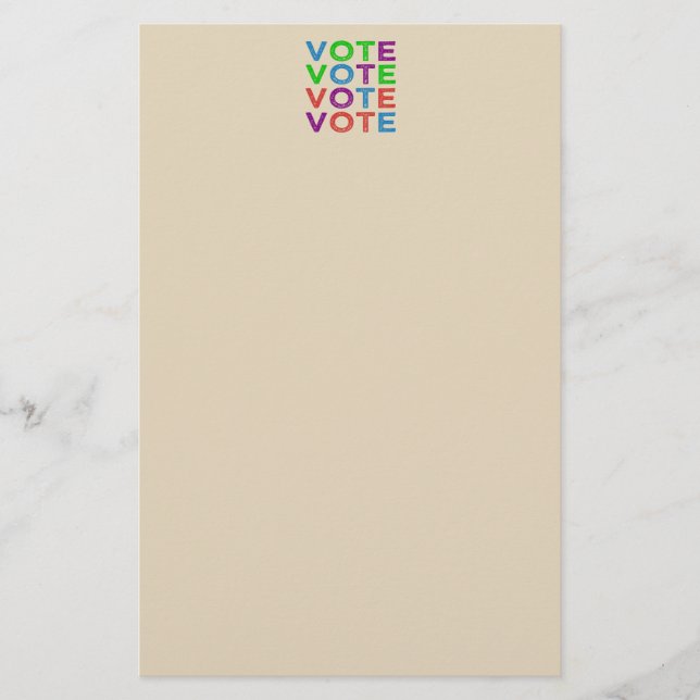 Papeterie VOTE Multicolore (Devant)