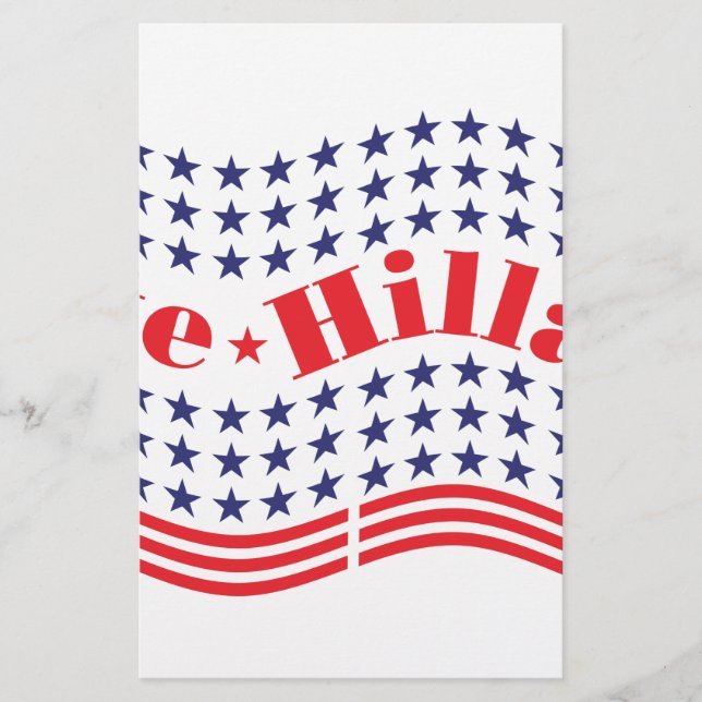 Papeterie vote pour hillary (Devant)