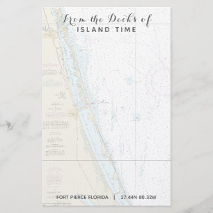 Papeterie Votre nom de bateau des ponts de Fort Pierce FL