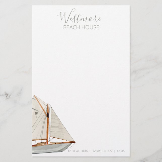 Papeterie Waterboat Beach House (Devant)