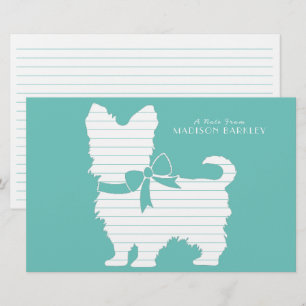 Papeterie Yorkshire Terrier Chien Chien Chien Chien Chien Ch