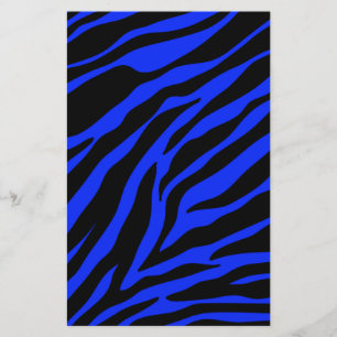Papeterie zèbre bleu