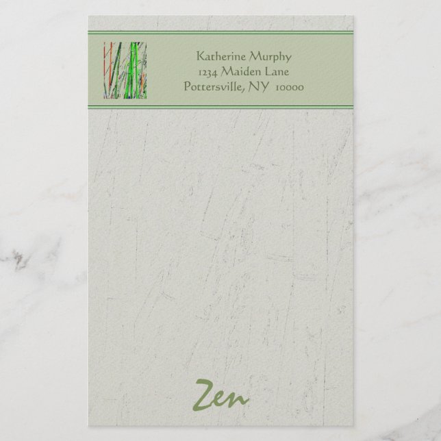 Papeterie 'Zen Bamboo' (Devant)