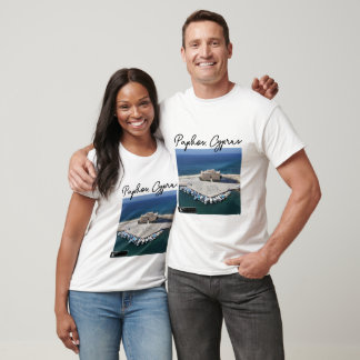 Paphos Castle and Harbor Signature T-Shirt