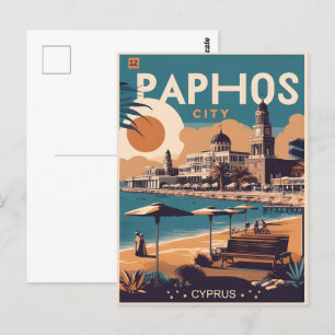 Paphos City, Cyprus holiday gift souvenir Postcard