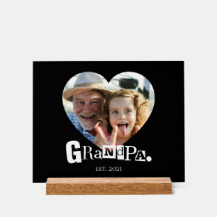 Papi a établi le cadeau photo de grand-père