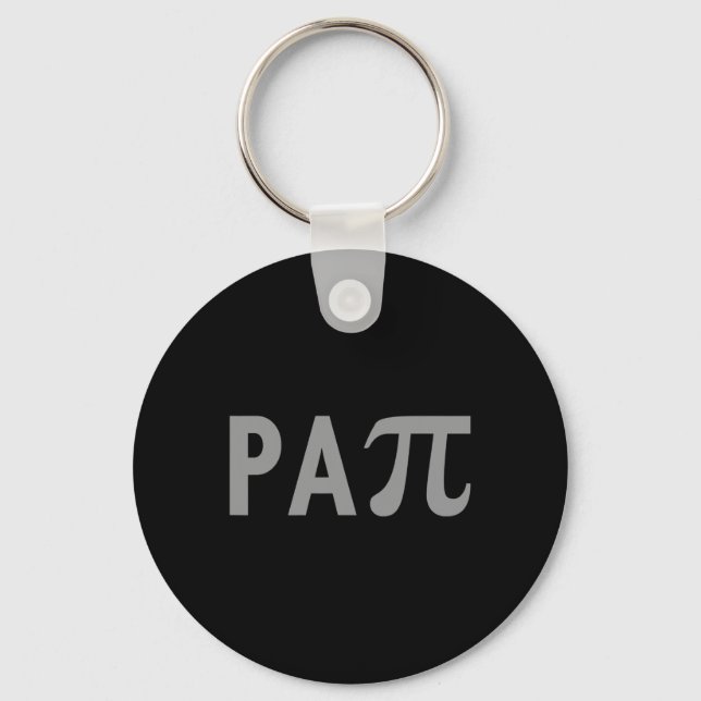 Papi Puns Fun Fathers Day Outfit For Math Teachers Keychain (Front)