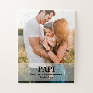 Papi Spanish Daddy Thank you Photo Gift Jigsaw Puzzle