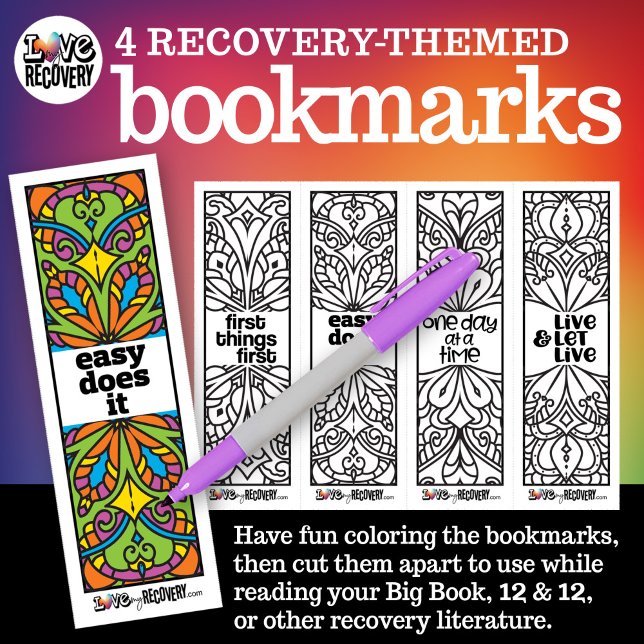 Papier 12-Step Slogans Bookmarks (Créateur téléchargé)